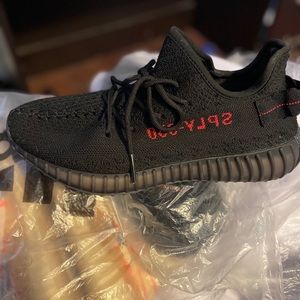 Brand new Yeezy size 8.5 and 10 black with red lettering